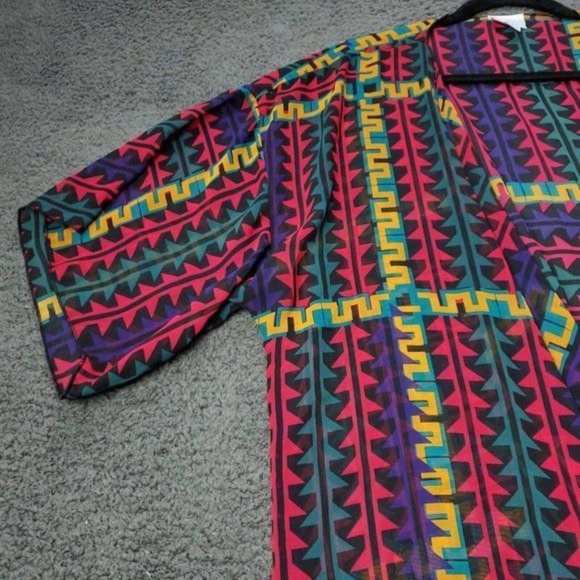 NEW LulaRoe Monroe Kimono Cardigan Womens L Large Multicolor - Picture 5 of 8